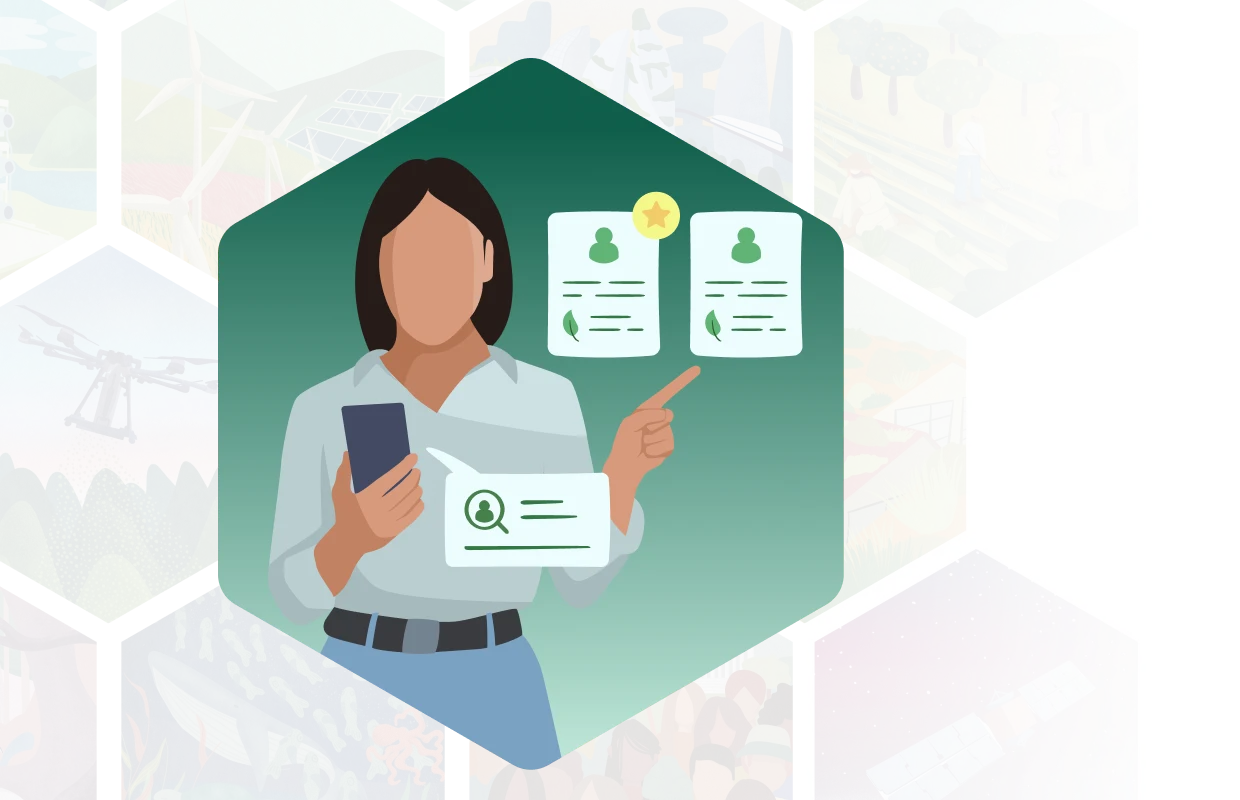 Illustration representing hiring talent